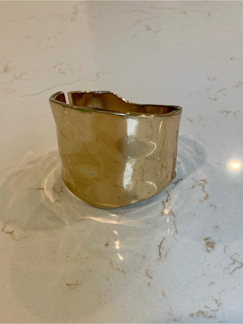Aldo Scuptural Gold Clamper Bracelet